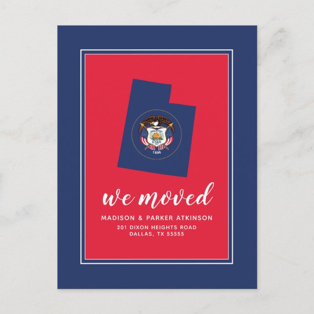 Vår Ny adress i Utah Vykort (Framsida)