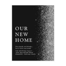 Vår nya Elegant Silver Glitter Black Flytta