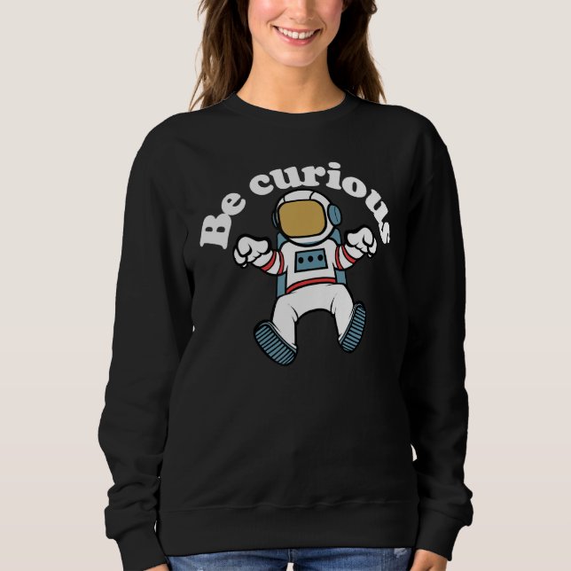 Var Nyfiken astronaut-Coola T Shirt (Framsida)
