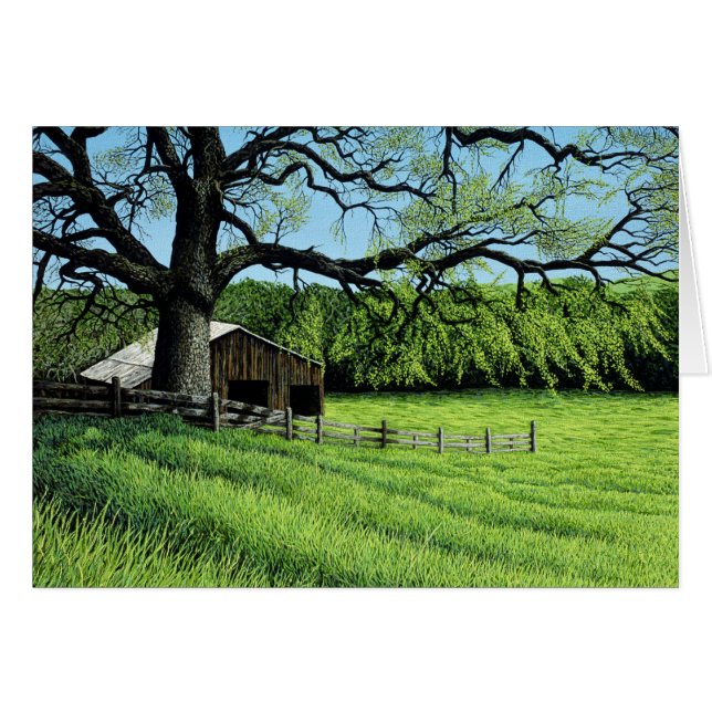 Vår Oak Hälsningskort (Framsidan Horizontal)