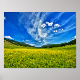 Vår och blå himmel poster