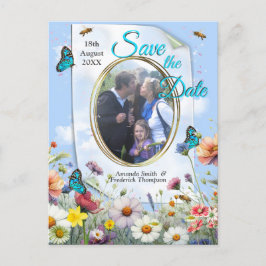 Vår- och sommarblommande blommor meddelande vykort