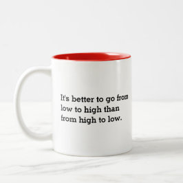 Var ödmjuk  som en kristen CHEF Två-Tonad Mugg