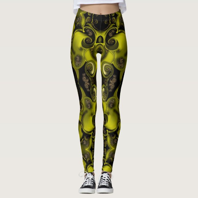 "Vår of Earth", kvinnans baljväxter Leggings (Framsida)