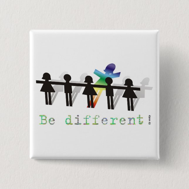 Var olik! knapp (Framsida)