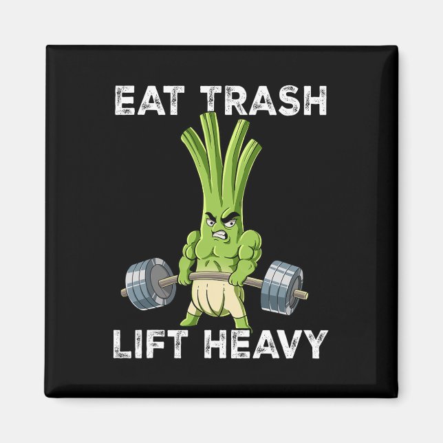 Vår Onion Gym Weight Training Eat Sopor Hiss He Magnet (Framsidan)