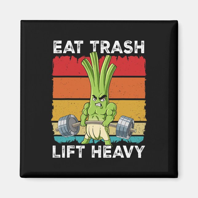 Vår Onion Gym Weight Training Eat Sopor Hiss He Magnet (Framsidan)