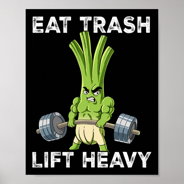 Vår Onion Gym Weight Training Eat Sopor Hiss He Poster (Framsidan)