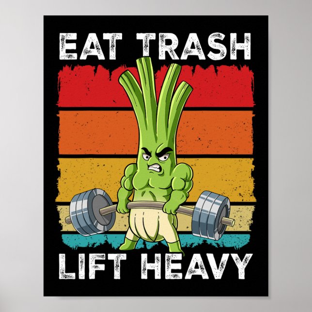 Vår Onion Gym Weight Training Eat Sopor Hiss He Poster (Framsidan)