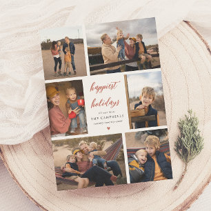 Vår önskan   Jul Brev och 6 Fotokollage Julkort