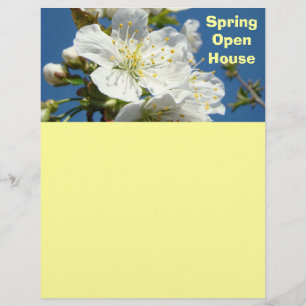Vår öppen hus folder papper Skapa flygblad