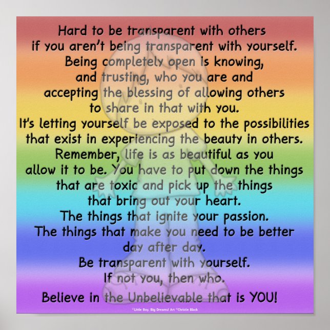 Var öppen poster (Framsidan)