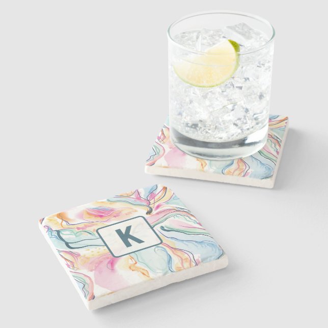 Vår organiskt struktur med flytande vågigt former stenunderlägg (Sidan)