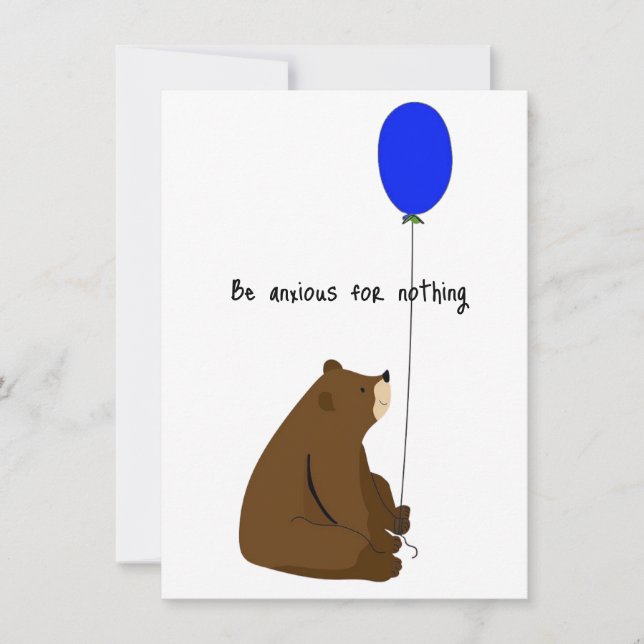 Var orolig för ingenting kort (Framsida)