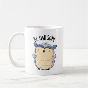Var Owlsome Funny Uggla Puns Kaffemugg