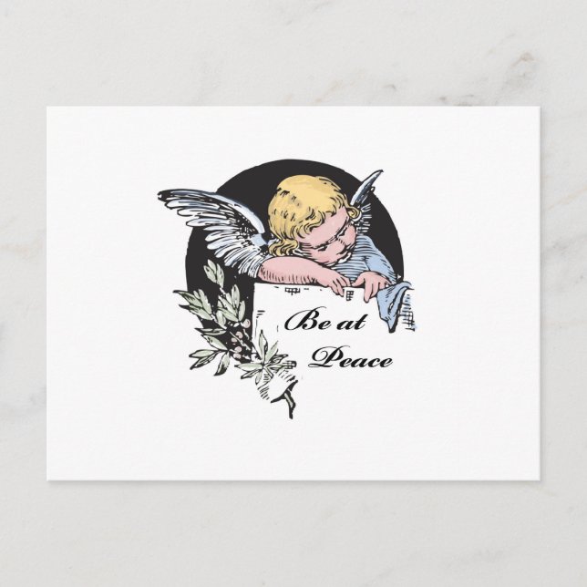 Var på fredens ängel vykort (Framsida)