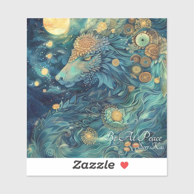 Var på fredens draksetikett klistermärken (Ark)