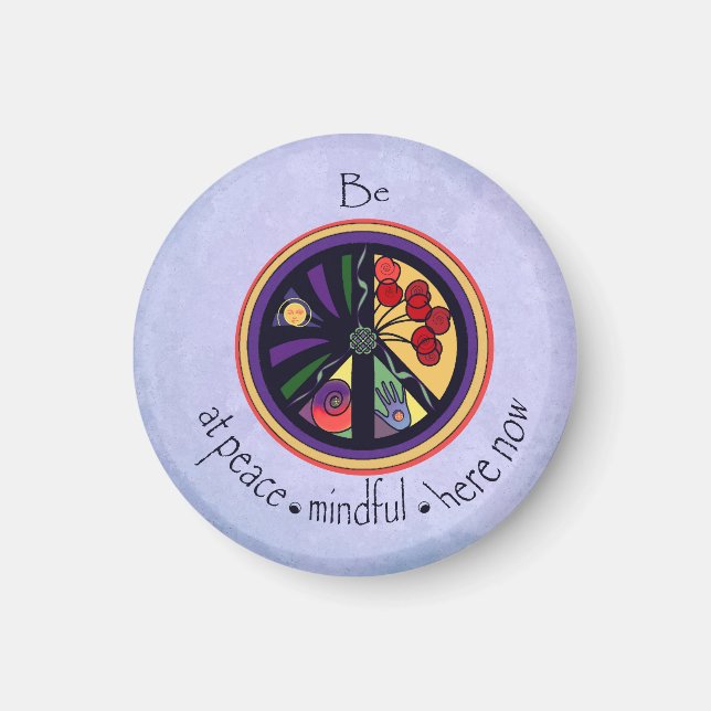 Var på Peace Mandala Magnet (Framsidan)