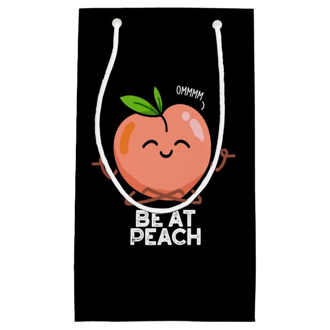 Var på Peach Funny Fruit Pun Mörk BG (Framsidan)
