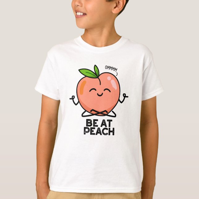 Var på Peach Funny Fruit Pun T Shirt (Framsida)