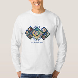 Vår Pappa är den Bästa Pappan Anpassad Fotokollage T Shirt