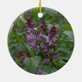 Vår/påsk: Japonica/lila Julgransprydnad Keramik