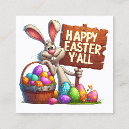 Vår Påsk - se tillbaka! Fyrkantigt Visitkort