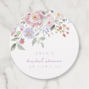 Vår Pastel Blommigt, Möhippa Gåvor Etiketter