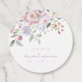 Vår Pastel Blommigt, Möhippa Gåvor Etiketter