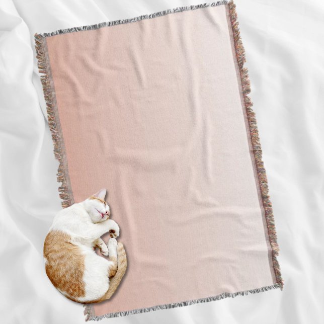 vår pastel färg  peach ombre damstig rosa filt (spring pastel color blush peach ombre dusty pink throw blanket)