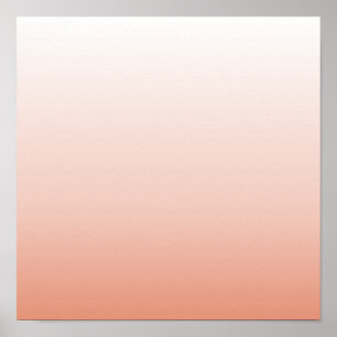 vår pastel färg  peach ombre damstig rosa poster