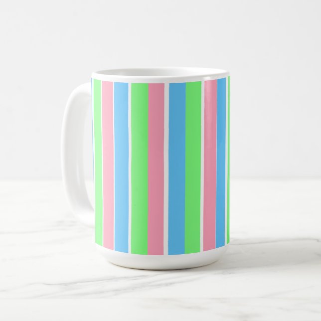 Vår Pastel Rand Kaffemugg (Framsida vänster)