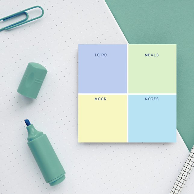 Vår Pastels Daily Organisation Post-it Block (Skapare uppladdad)