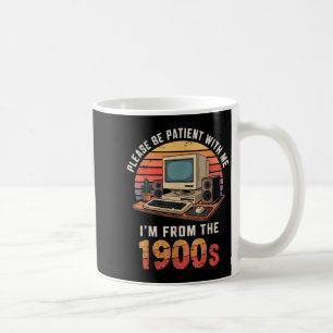 Var patient Im från 1900-talets Retro-Vintage Kaffemugg