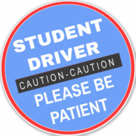 Var patientens Student-drivrutin - Varningsmeddela Klistermärken