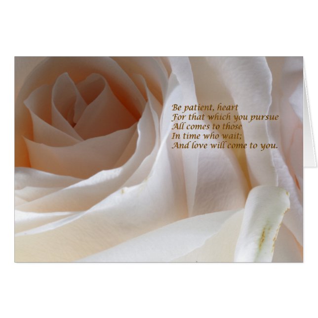 Var patienthjärta - Ro Hälsningskort (Framsidan Horizontal)