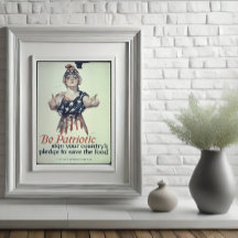 Var Patriotisk Glansig Affisch