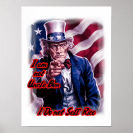 Vår patriotiske farbror Sam på en Poster