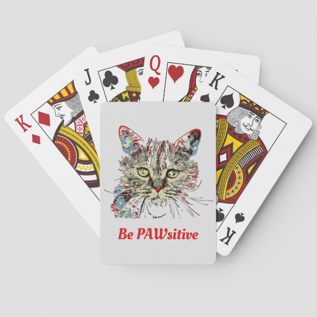 Var PAWsitive, roligt citat Casinokort (Baksidan)