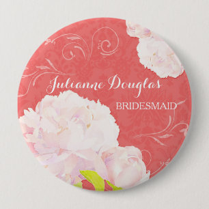 Vår Peony Bröllop Bouquet Bridesmaids Knapp