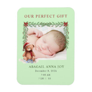 Vår Perfekt Gift Baby-kungörelse Magnet