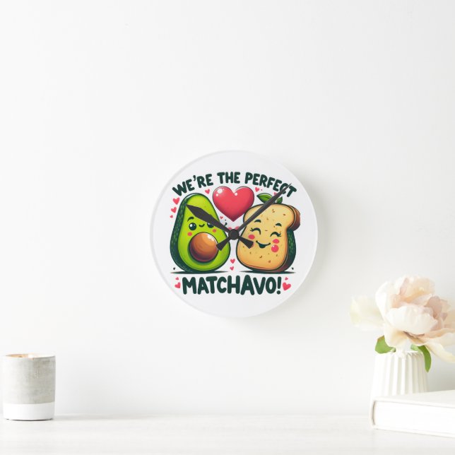 Var Perfekten Matchavo Adsible Par? Rund Klocka (Hem)