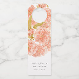 Vår persika blommande blomster anpassad bröllop