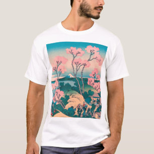 Vår Picnic under Cherry Träd Flowers T Shirt