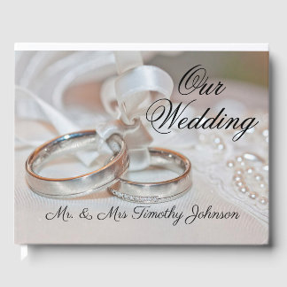 Vår Pillow Bröllop Ring Gästböcker