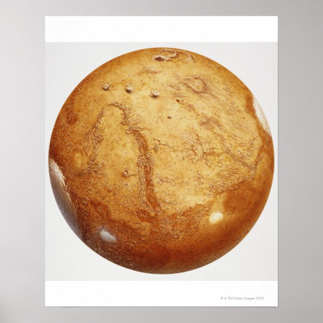 Vår planet Mars, illustration Poster (Framsidan)