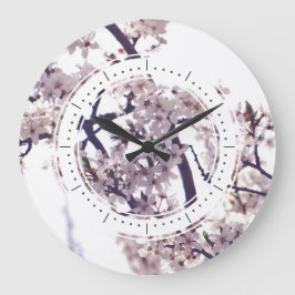 Vår plum Blommar Träd Elegant Natature Photo Stor Klocka