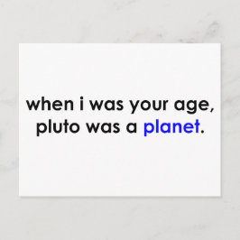 Var Pluto en planet? Vykort