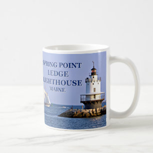Vår Point Ledge fyr, Maine Mugg