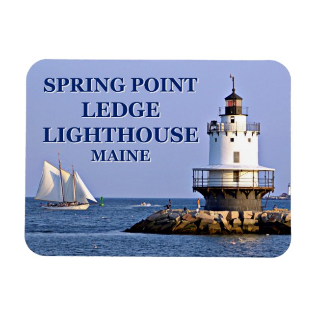 Vår Point Ledge Lighthouse, Photo Magnet (Horisontell)